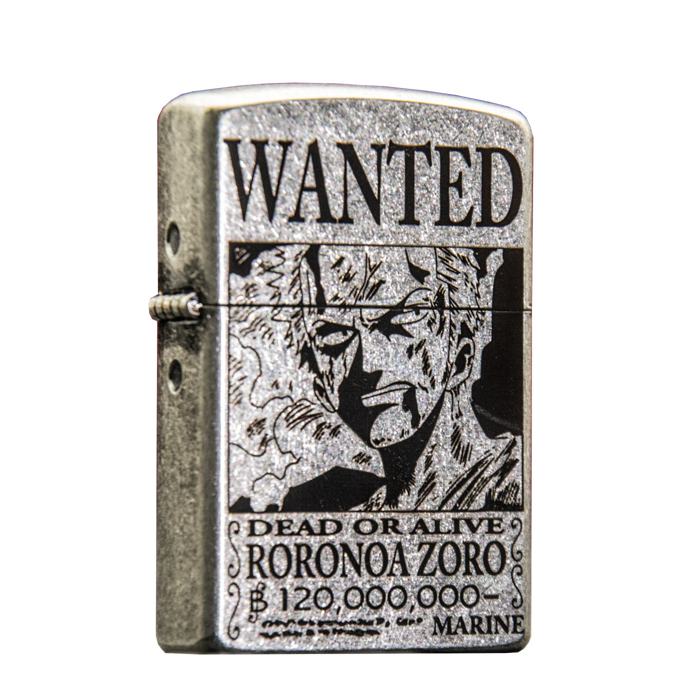 ZORRO Zoro Ancient Silver Pirate King Zoro Kerosene Lighter - Korvel
