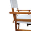 Premium Wooden Folding Chair Set - 2pcs in White Canvas