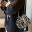 Sequin Chain Drawstring Bucket Bag - Korvel