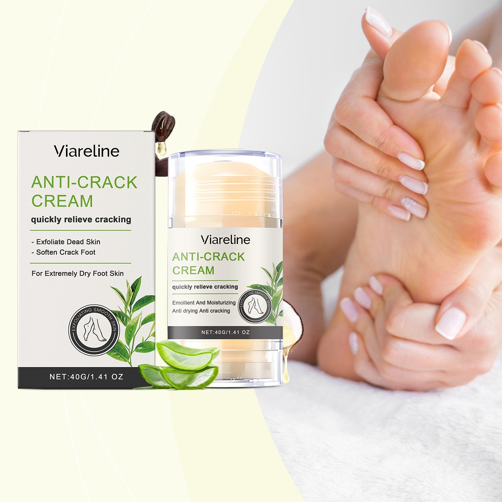 Foot Care Stick Soothes Dry, Hydrates And Moisturizes Foot Skin Daily Care Stick - Korvel
