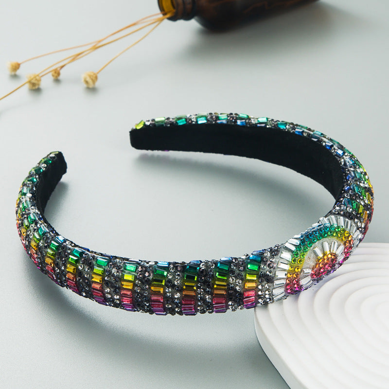 Hair Hoop Fashion Shiny Crystal Baroque Head Hoop French Hair Hoop Small Fragrance Hair Band Hair Accessories - Korvel
