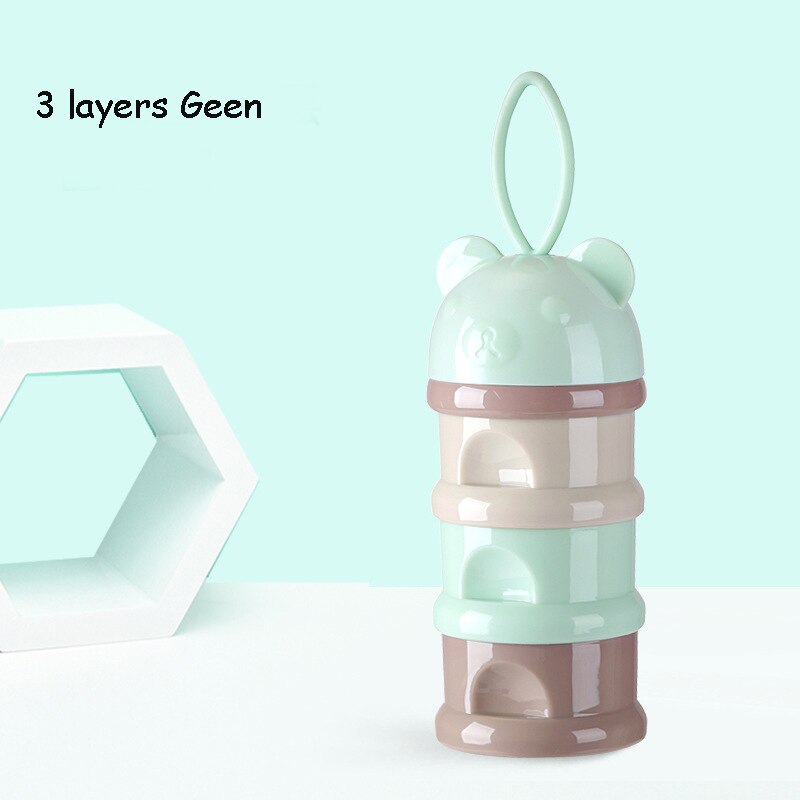 Boîte de rangement portable pour aliments pour bébés Bear Style - 3/4 couches