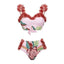 European and American conservative vacation beach hot spring swimsuit French retro one-piece bikini - Korvel