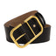 Ceinture décorative large en cuir de vache pour femmes