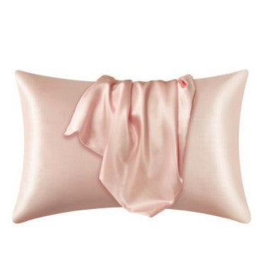 Simulation silk solid color polyester pillowcase envelope pillow pillow cases pillow pair multi-color - Korvel
