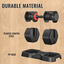 Adjustable Dumbbell Set for Men and Women, 10 in 1, Free Black Dumbbell Rotating Handle for Quick Adjustment (10 gears/55 pounds - Korvel