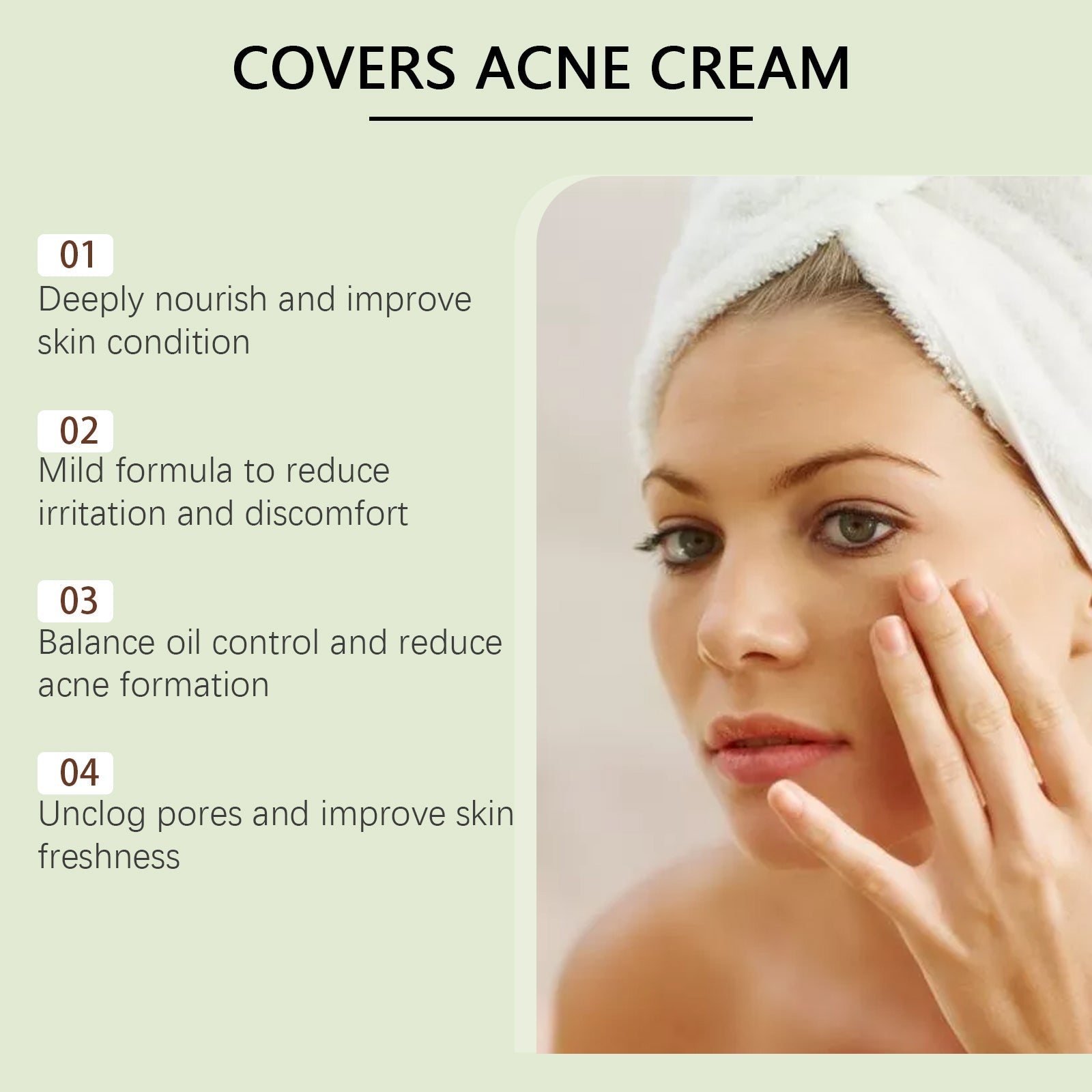 Green Tea Moisturizing Face Cream Gloss Oil Control Clean Balance Skin Moisturizing Moisturizing Skincare Set - Korvel