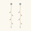 1.38 Carat Moissanite 925 Sterling Silver Leaf Earrings