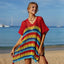 Cutout Striped Cover-Up with Tassel - Korvel
