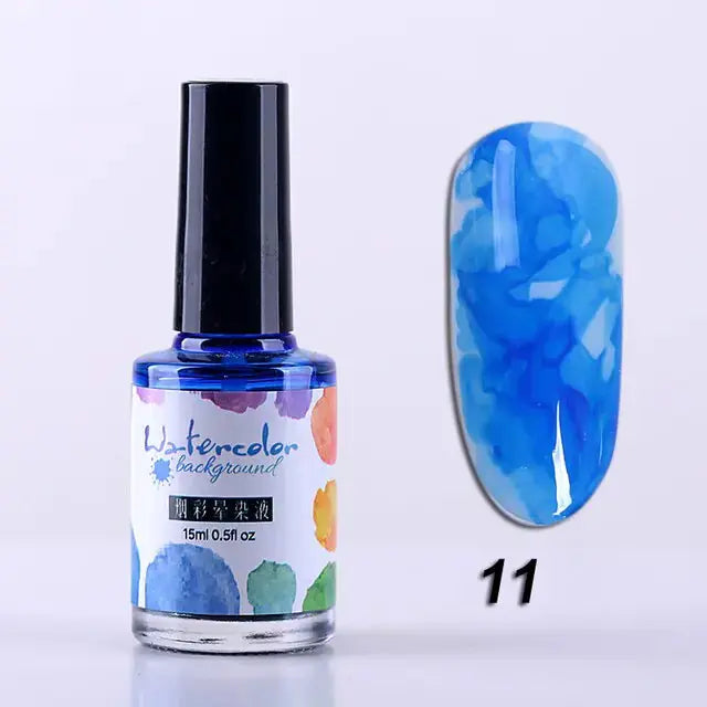 Encre à Ongles Aquarelle pour Designs Artistiques