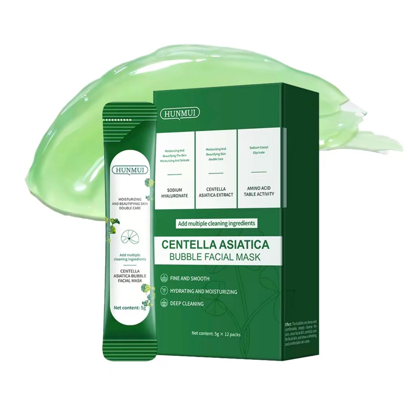 Centella Clear Foam Mask - 12 Single-Use Masks