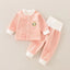 Children's Autumn And Winter Warm Suit Baby Spring And Autumn Plus Fleece Outer Wear Tops Pants Men And Women Baby Two Sets - Korvel