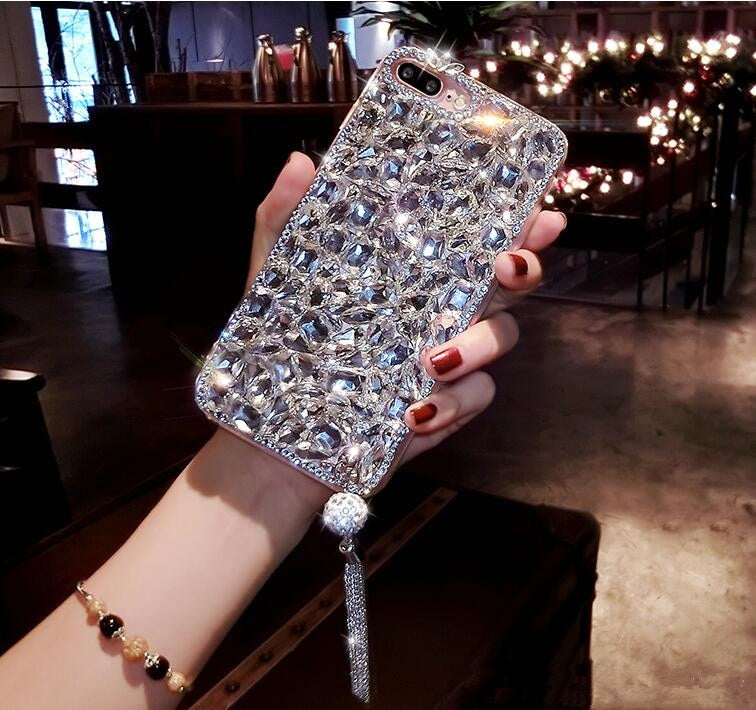 For Huawei P8 P9 P10 P20 Lite Plus Mate 7 8 9 10 Pro Luxury Glitter Back Cover Crystal Bling Diamond rhinestone Phone case - Korvel