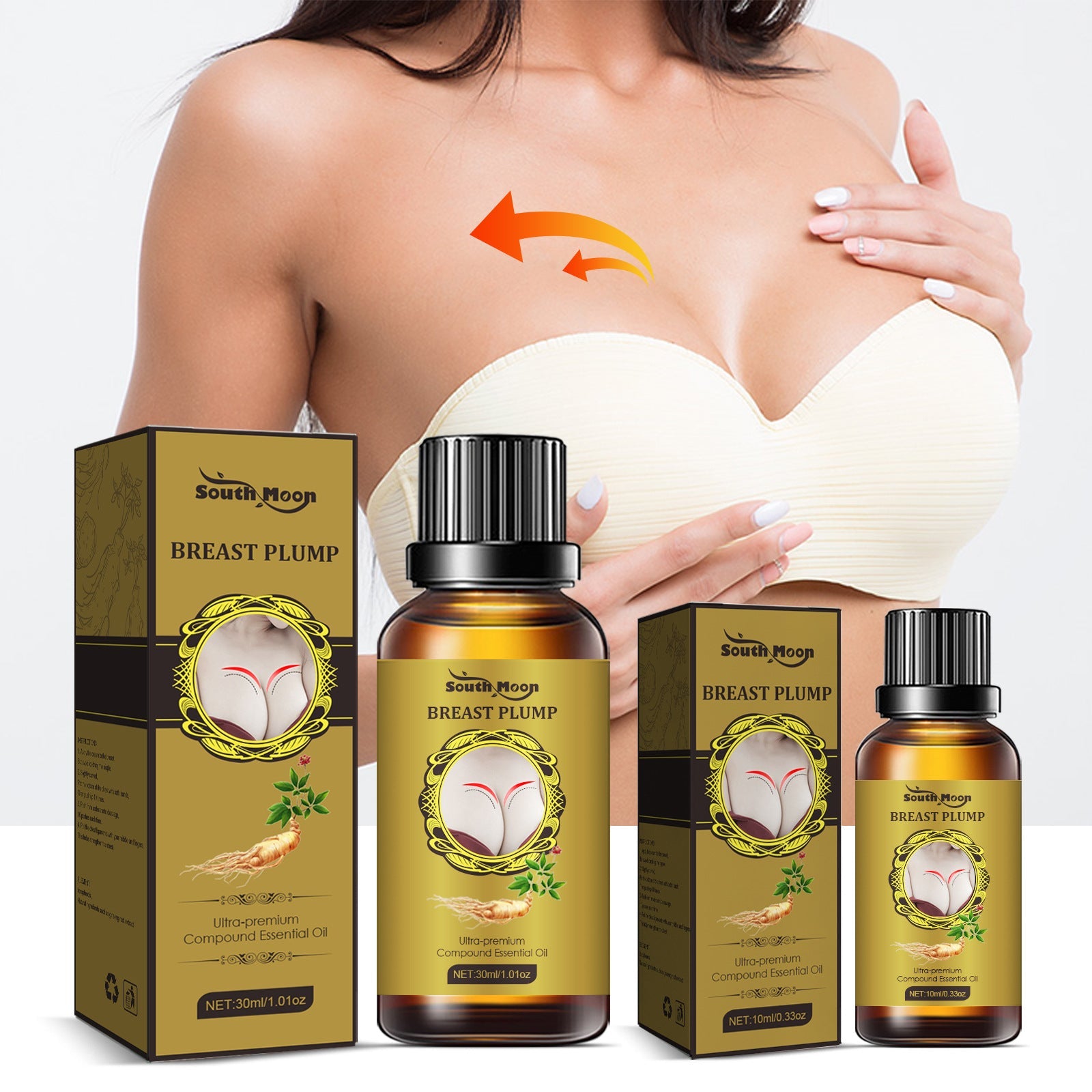 Chest Essential Oil Volumizing Milk Lift Relaxant Chest Full Firming Care Essential Oil - Korvel