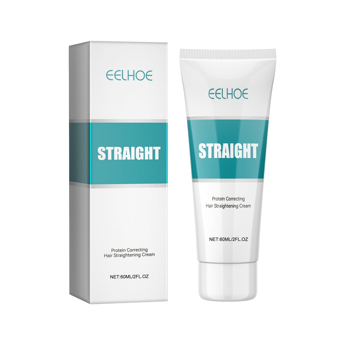 Protein Correction Hair Straightening Cream, Smoothing Frizz Repair Split Damaged Hair Straightening Treatment Cream - Korvel