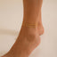 Elegant Thin Chain Metal Beach Anklet Set