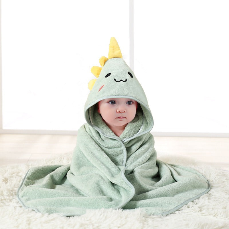 wholesale child baby cartoon animal face elephant hooded towel newborn - Korvel