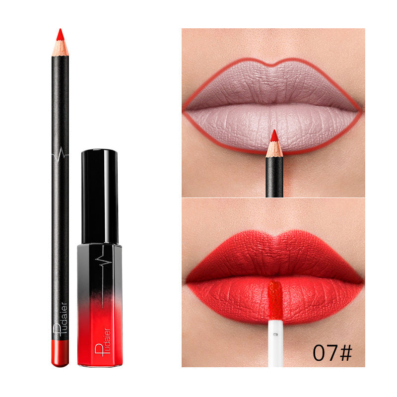 Pudaier 36 Color Matte Lip Gloss & Liner Set