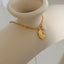 Elliptical Titanium Steel Necklace for Women