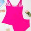 Tankini 2 pièces à contrôle du ventre froncé
