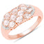 1.50 Carat Genuine Morganite Sterling Silver Engagement Ring