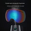 Spherical Double-Layer Anti-Fog Ski Goggles