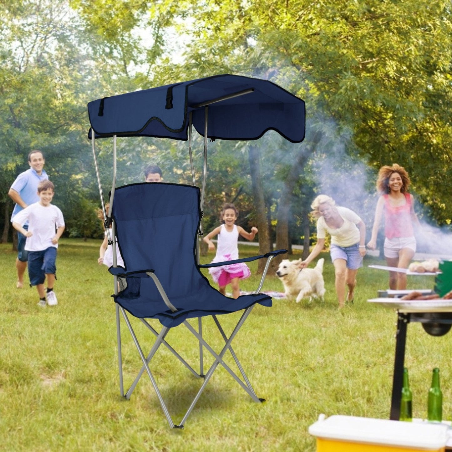 Silla de Playa Plegable GBruno con Dosel