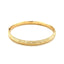 14k Yellow Gold Diamond Cut Design Children's Bangle