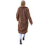 Elegant Solid-Color Long-Sleeve Coat with Lapel Collar