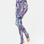 Printed Wide Waistband Active Leggings with Stirrups