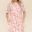 Robe en tricot à imprimé paisley évasée