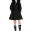 Manteau à capuche noir avec oreilles de chat gothiques