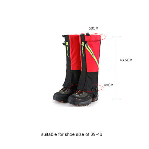 Gaiters de ski premium pour enfants pour l'escalade en montagne