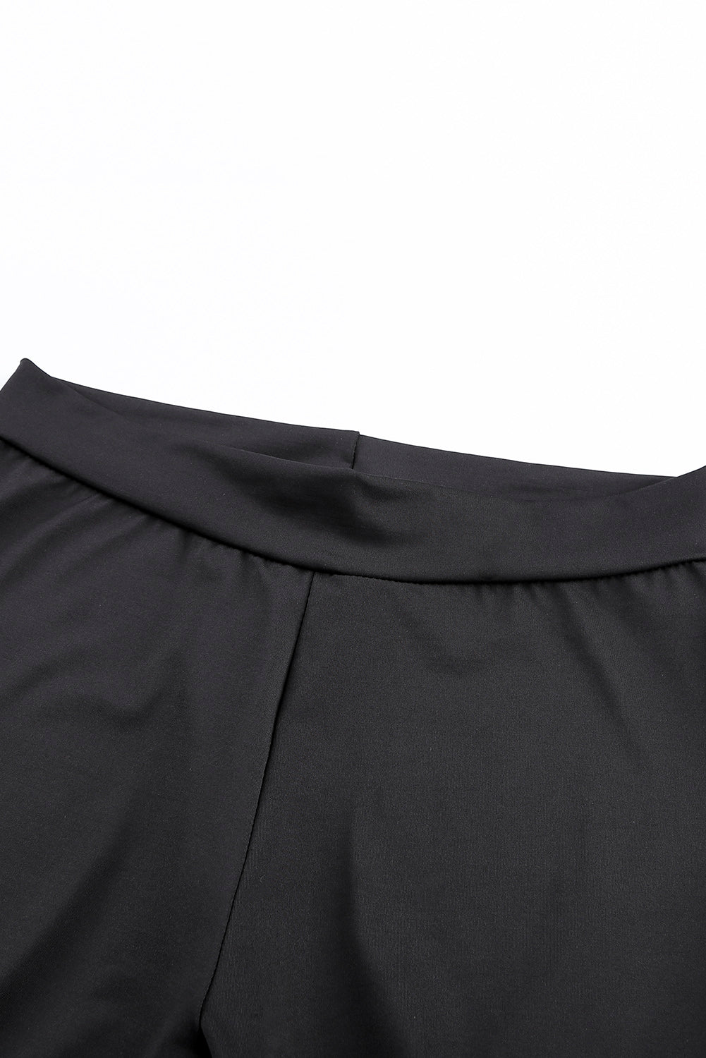 Black Grommet Lace Up Front Leggings - Korvel