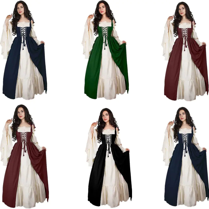 Robe de Costume Médiévale Élégante pour Événements Féminins
