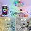 18" Smart LED Bladeless Ceiling Fan with Remote Control
