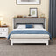 Solid Pine Murphy Bed Chest with Charging Station - Queen