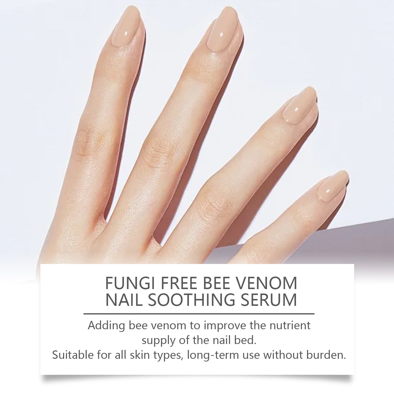 Bee Venom Grey Nail Care Solution For Hand And Foot Nails Cleansing Nutrition Repair Brightening Rotten Nails Thickening - Korvel