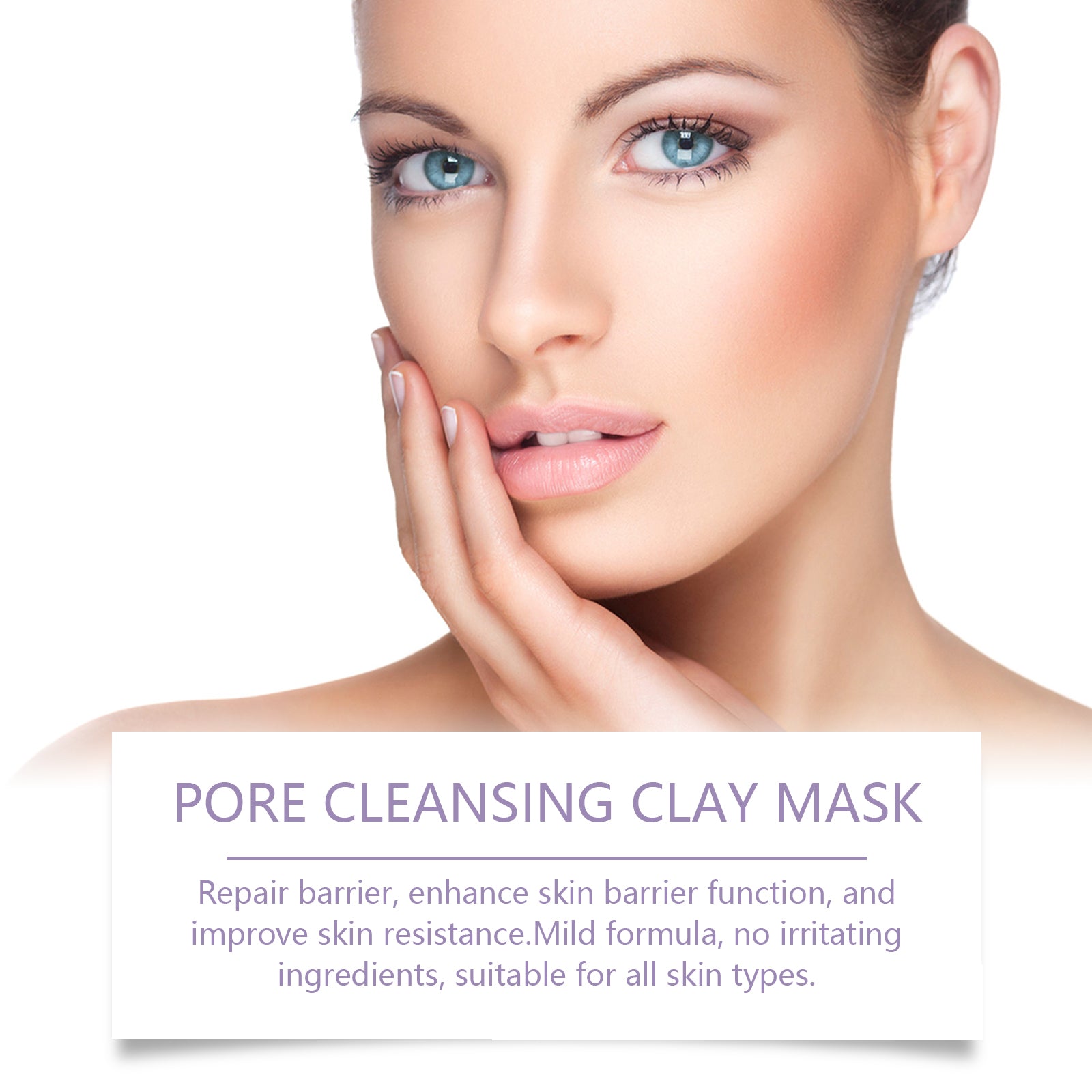 Pore Cleaning Mud Mask Stick, Gentle Clean Delicate Skin Refreshing Moisturizing Mask - Korvel