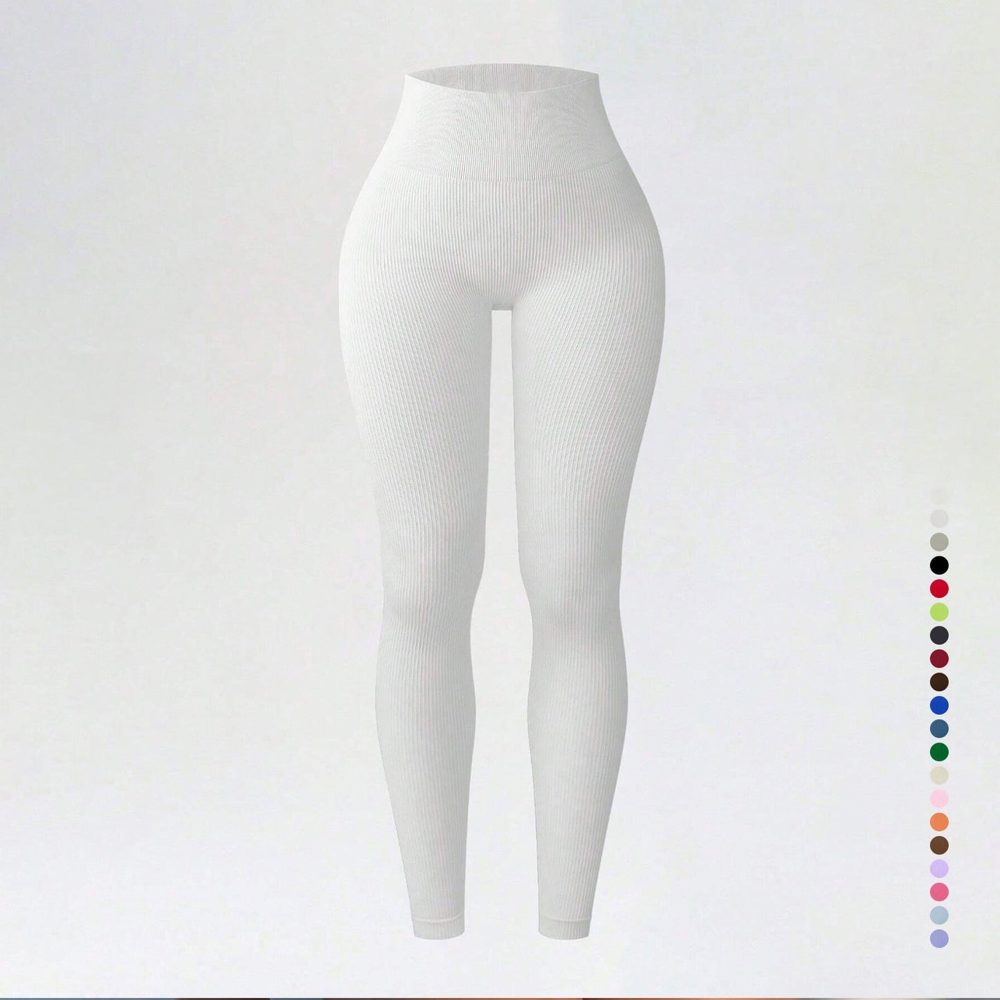 Threaded autumn and winter yoga pants seamless fitness pants high waisted sports yoga clothes leggings - Korvel