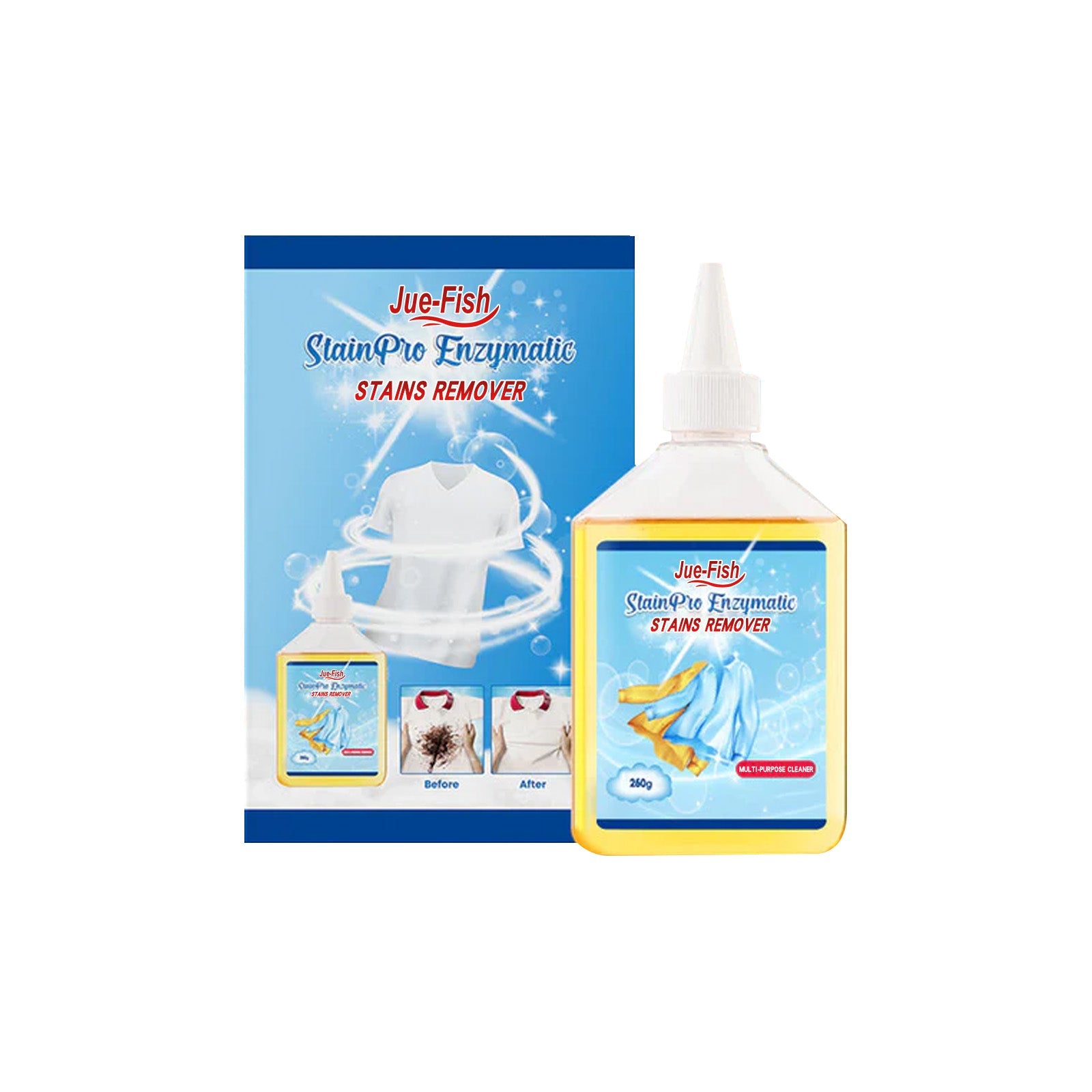 Biological Enzyme Cleaner, Removes Yellow Stains, Stains Stubborn Greasy Clothes Cleaner - Korvel