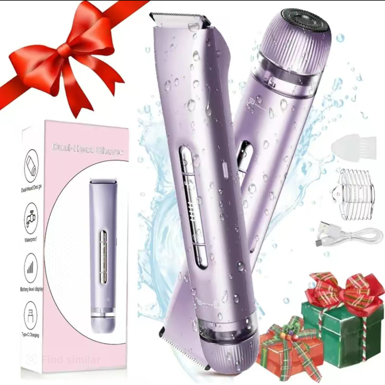 GlowShave Duo - 2-in-1 Electric Shaver