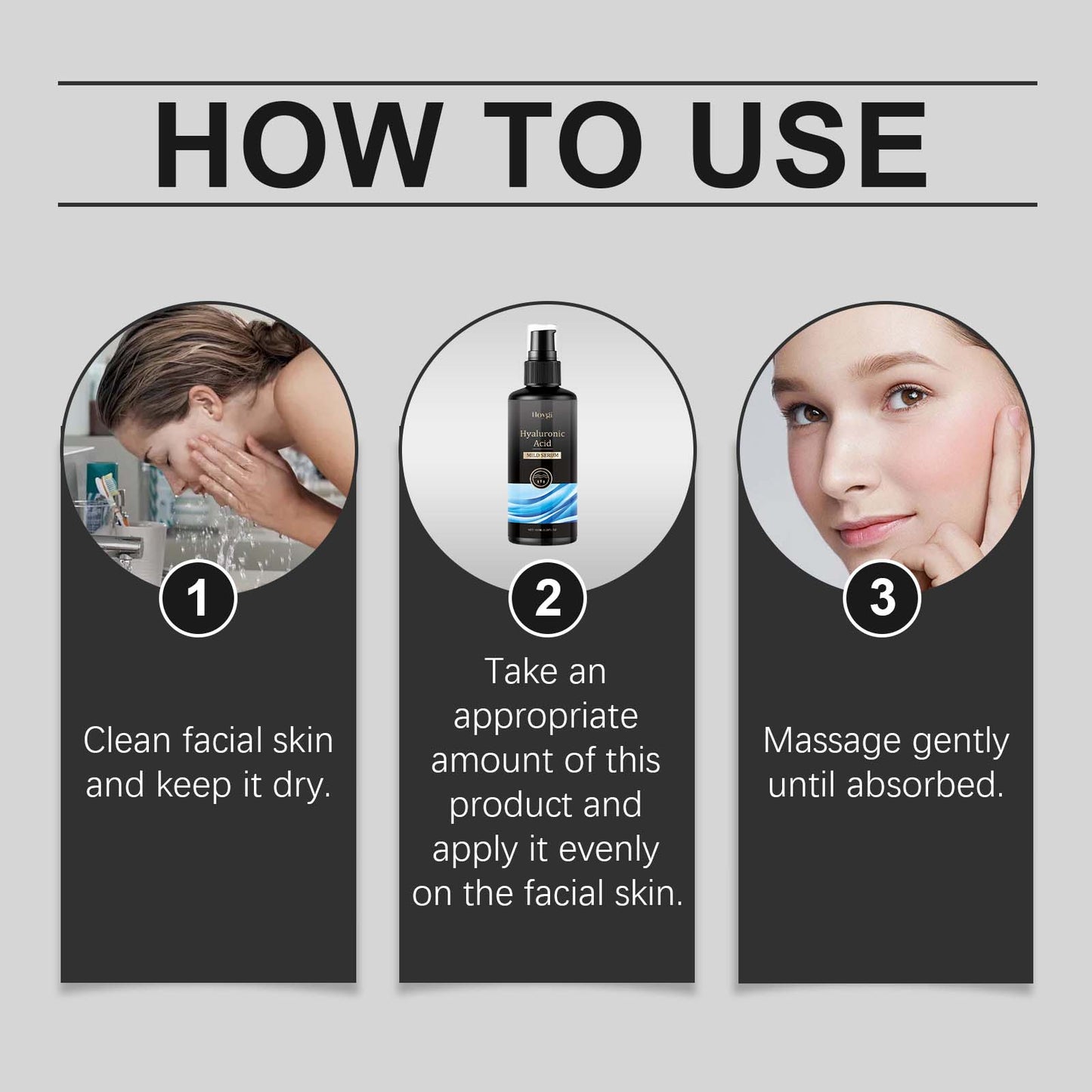 Essence de visage à l'acide hyaluronique - Sérum hydratant et apaisant