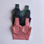 Yoga Bra Women Shockproof Sports Bra  Running Workout Gym Top Gathering Widened Shoulder Belt Bra Short Vest Tops - Korvel