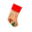 Christmas Decoration Linen Red Bordered Old Man Snowman Christmas Socks Christmas Gift Bag Candy Socks - Korvel