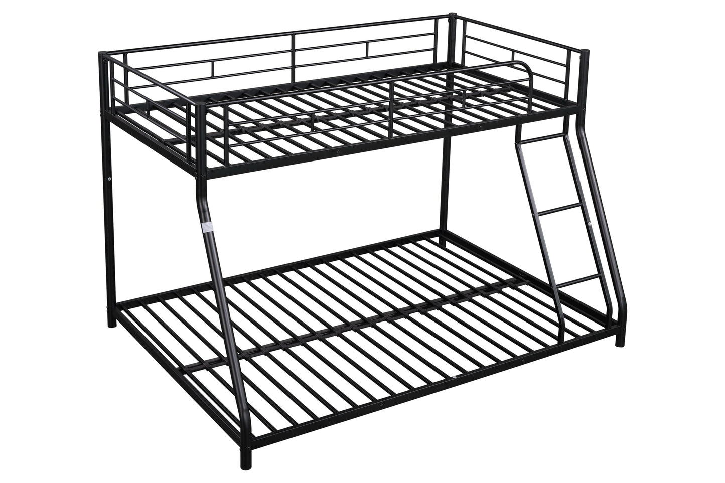 Metal Twin over Full Bunk Bed/ Heavy-duty Sturdy Metal/ Noise Reduced/ Safety Guardrail/ CPC Certified/ No Box Spring Needed - Korvel