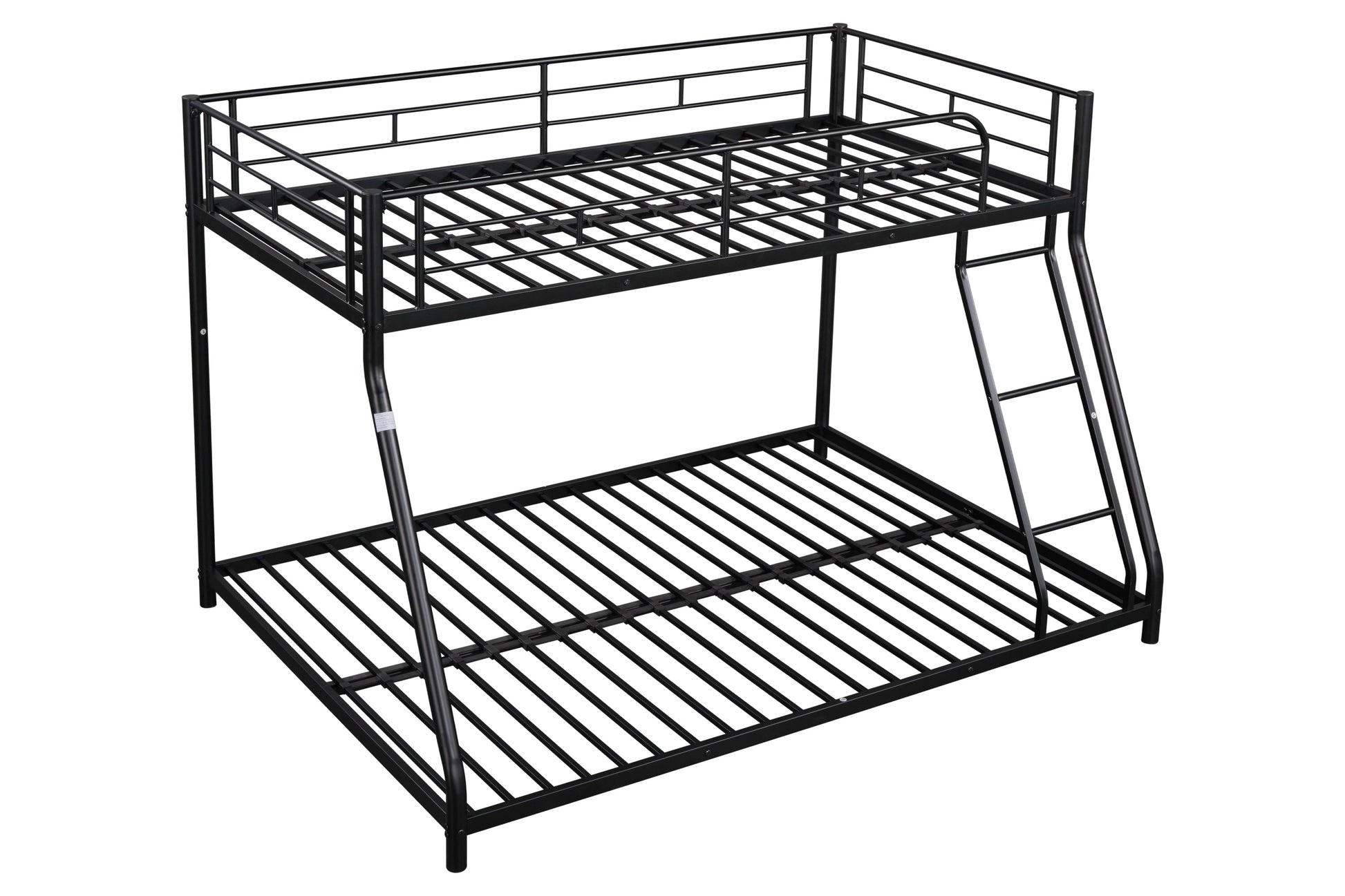 Metal Twin over Full Bunk Bed/ Heavy-duty Sturdy Metal/ Noise Reduced/ Safety Guardrail/ CPC Certified/ No Box Spring Needed - Korvel
