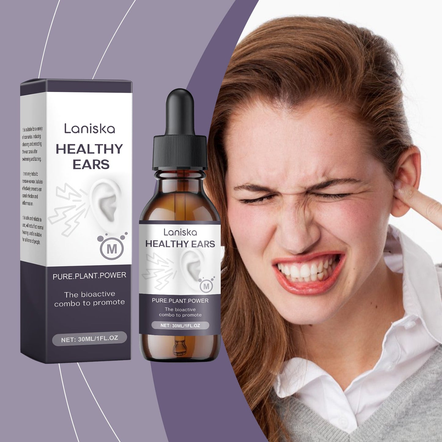 Gentle Herbal Ear Drops for Daily Ear Care