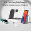 Chargeur sans fil 3-en-1 pliable pour appareils Huawei et Apple