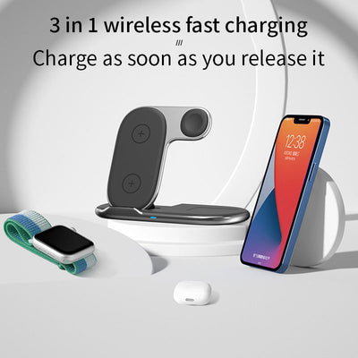 Foldable 3-in-1 Wireless Charger for Huawei and Apple Devices